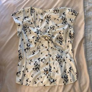 Anthropologie Odille Print Blouse